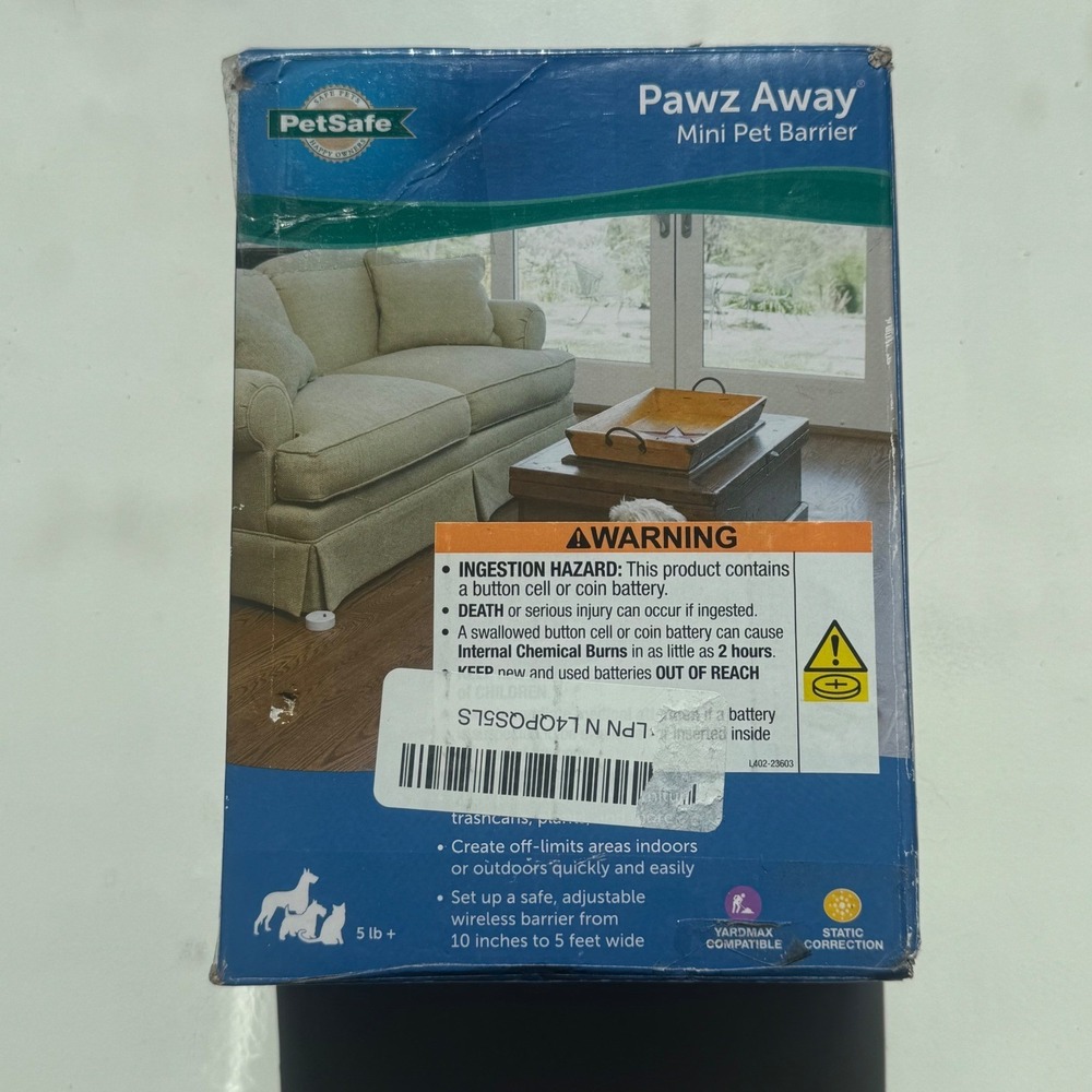 PetSafe Pawz Away Mini Pet Barrier Indoor Outdoor Static Correction 300-2677